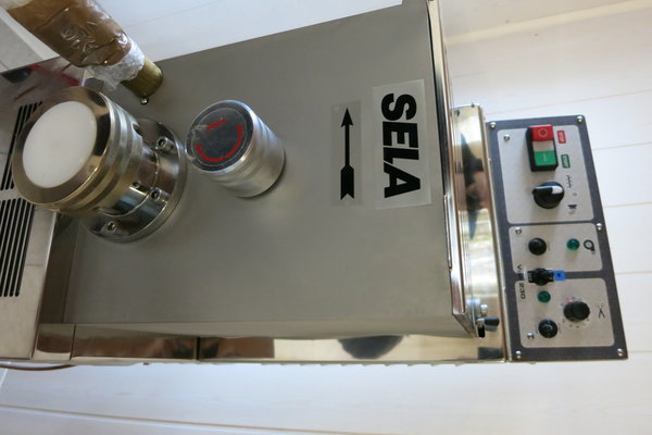 SELA TR 95 Nudelmaschine in Edelstahl mit 1 Teflonmatrize