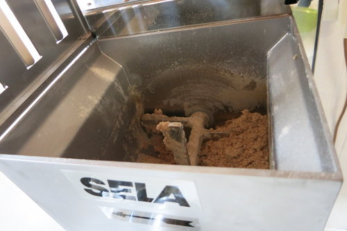gebrauchte SELA Nudelmaschine TR 110 Edelstahl, Kühlgerät mit 3 Teflonmatrizen